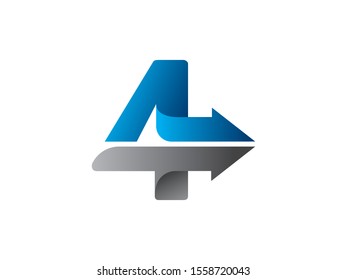 Number 4 logo or symbol template design