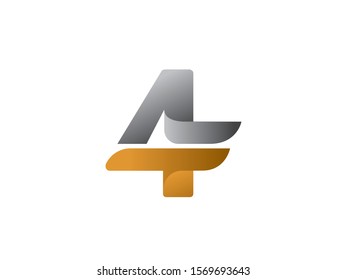 Number 4 logo or symbol template design