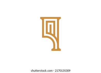 Vector de logotipos monolíneos número 4