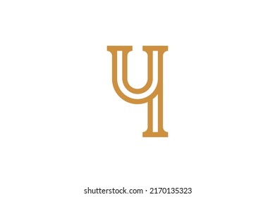 Number 4 Monoline Logo Vector