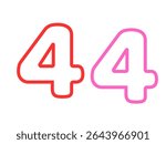the number 4 on the dirty white wall.2025