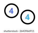 the number 4 on the dirty white wall.2025