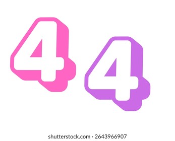 the number 4 on the dirty white wall.2025