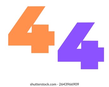 the number 4 on the dirty white wall.2025