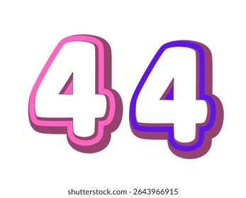 the number 4 on the dirty white wall.2025