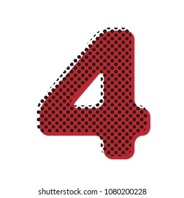 Number 4 Sign Design Template Element Stock Vector (Royalty Free ...