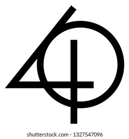 Number 40 logo