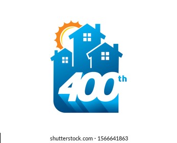 Number 400 logo or symbol template design