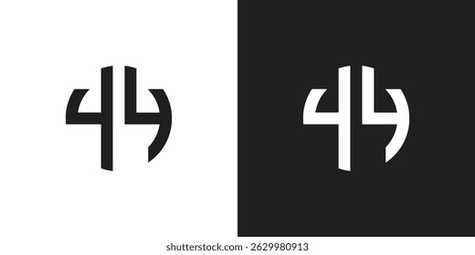 Number 44 Logo Design Vector