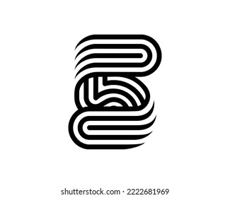 Number 5 creative design vector template