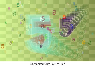 Number 5 design art