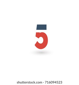 Number 5 icon