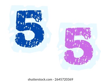  Number 5 Isolated on White Background, Cut Out
2025