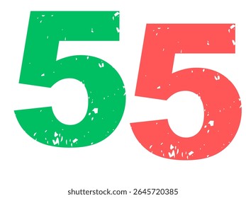  Number 5 Isolated on White Background, Cut Out
2025