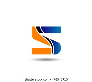 Number 5 logo design.Number five logo vector template
