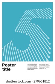 Number 5 on Swiss Poster