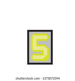Number 5 Pixel art