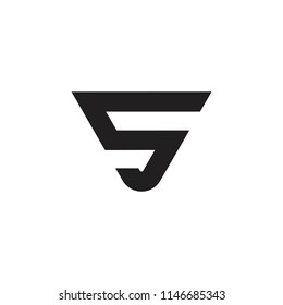 number 5 s simple linear logo vector