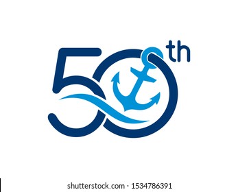 Number 50 Logo Or Symbol Template Design