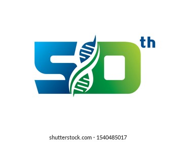 Number 50 logo or symbol template design