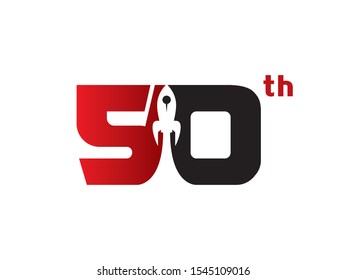 Number 50 logo or symbol template design