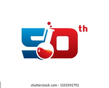 Number 50 logo or symbol template design