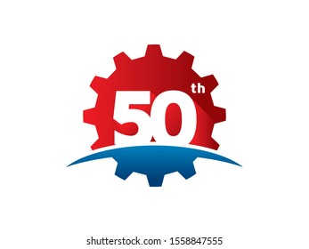 Number 50 logo or symbol template design