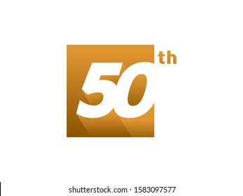 Number 50 logo or symbol template design