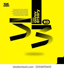 Number 53 logo icon design, 53rd anniversary logotype