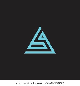 Nummern 6 und 9, dreieckiges geometrisches Symbol, einfacher Logo, Vektorgrafik