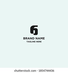 Number 6 Abstract Logo Vector Design Template Download