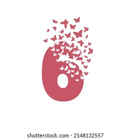 Number 6 dissolves into a cloud of butterfly, moth.