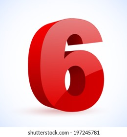 Number 6. Eps 10. 