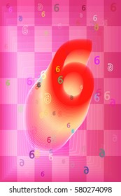 Number 6 idea background