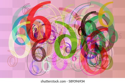Number 6 idea background