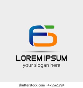 Number 6 logo. Vector logotype design.
