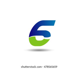 Number 6 Logo Vector Logotype Design Stock Vector (Royalty Free ...