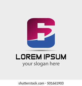 Number 6 logo. Vector logotype design
