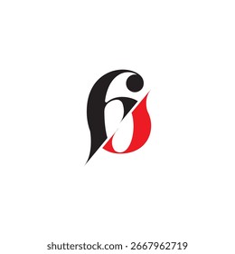 Símbolo vetorial de conceito de monograma de número 6