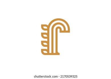 Número 6 Vector de logotipos monolíneos