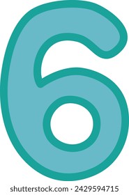 Número 6, número 6, número 6, número 6 para su diseño.
