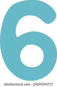 Número 6, número 6, número 6, número 6 para su diseño.