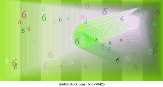 Number 6 template idea