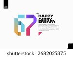 Number 67 logo icon design, 67th birthday logo number, anniversary 67