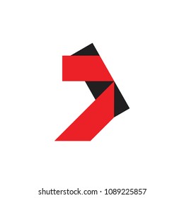number 7 3d design logo vector 