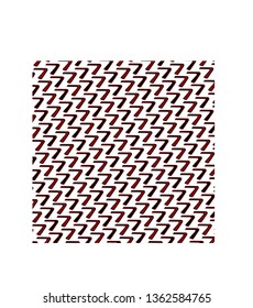 number 7 boomerang  pattern