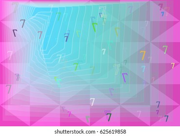 Number 7 design texture
