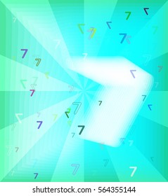Number 7 elements texture