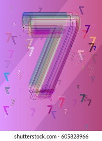 Number 7 icon background
