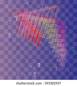 Number 7 icon texture